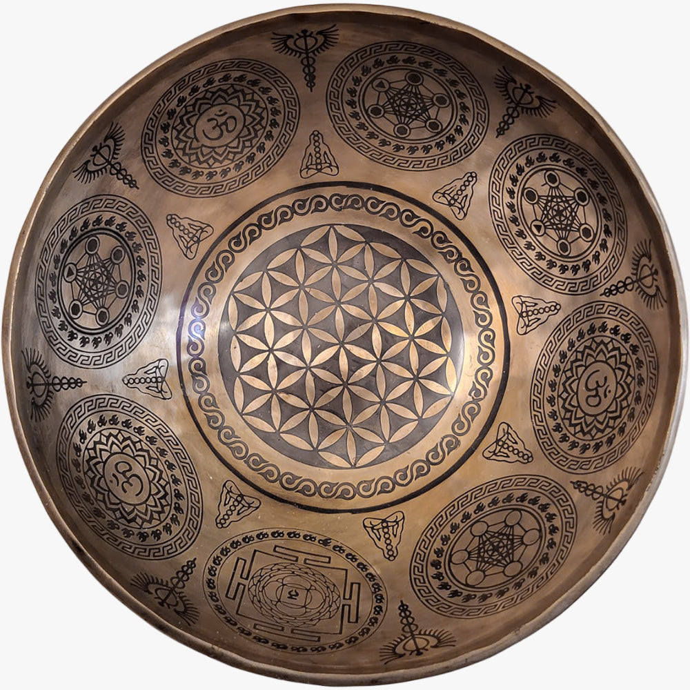 CUENCO TIBETANO GRABADO O CLÁSICO 62 CM (RESERVA)