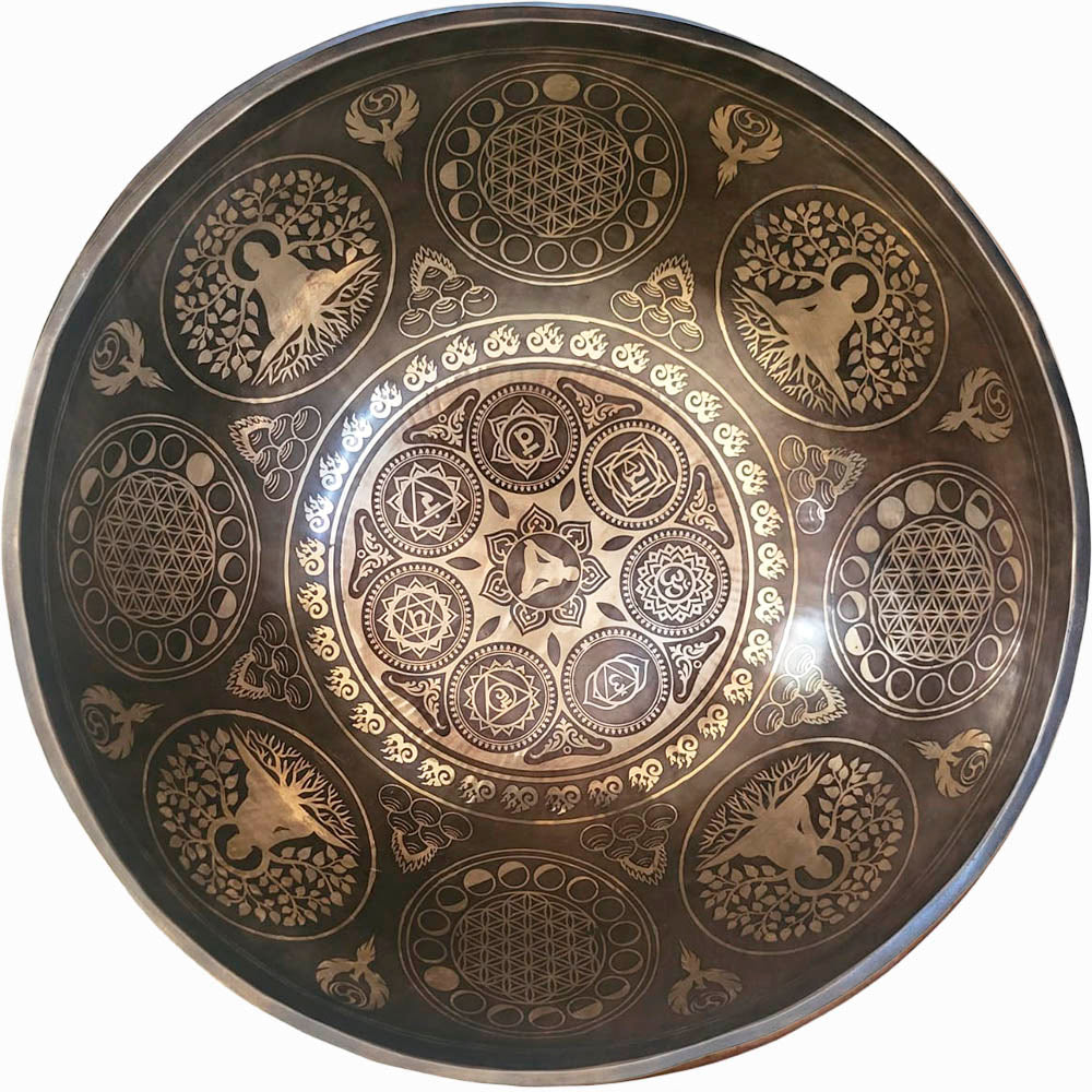 CUENCO TIBETANO GRABADO O CLÁSICO 62 CM (RESERVA)