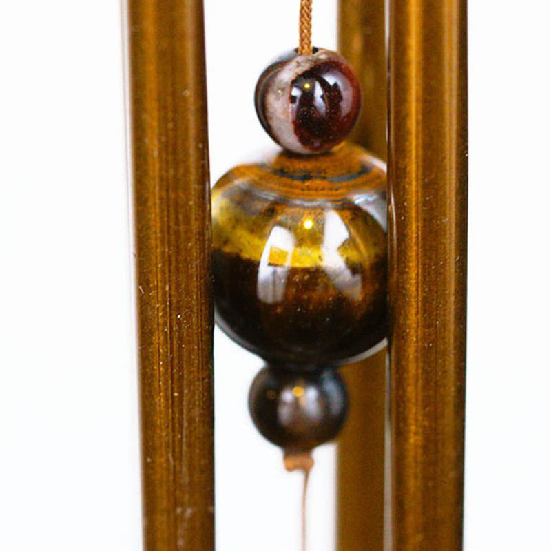 CAMPANA DE VIENTO PIEDRAS PRECIOSAS - OJO DE TIGRE(RESERVA)