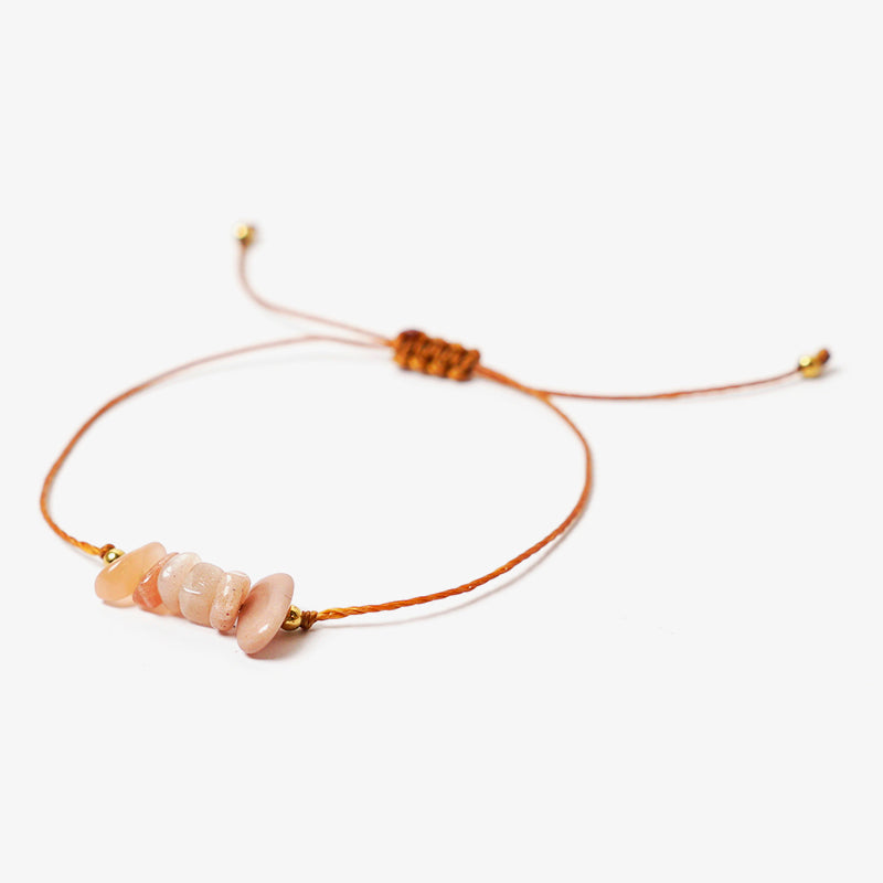 PULSERA AJUSTABLE SIMPLE “PIEDRA DEL SOL”