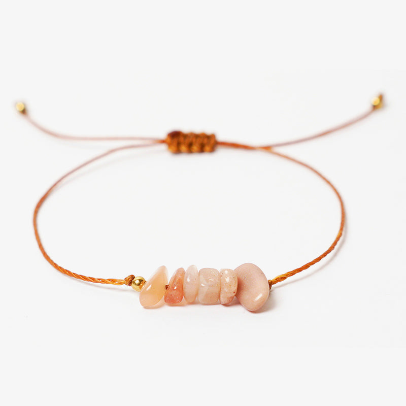 PULSERA AJUSTABLE SIMPLE “PIEDRA DEL SOL”