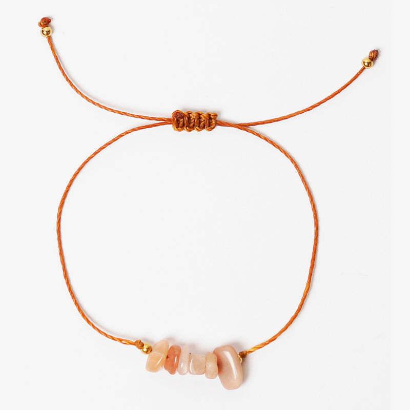 PULSERA AJUSTABLE SIMPLE “PIEDRA DEL SOL”