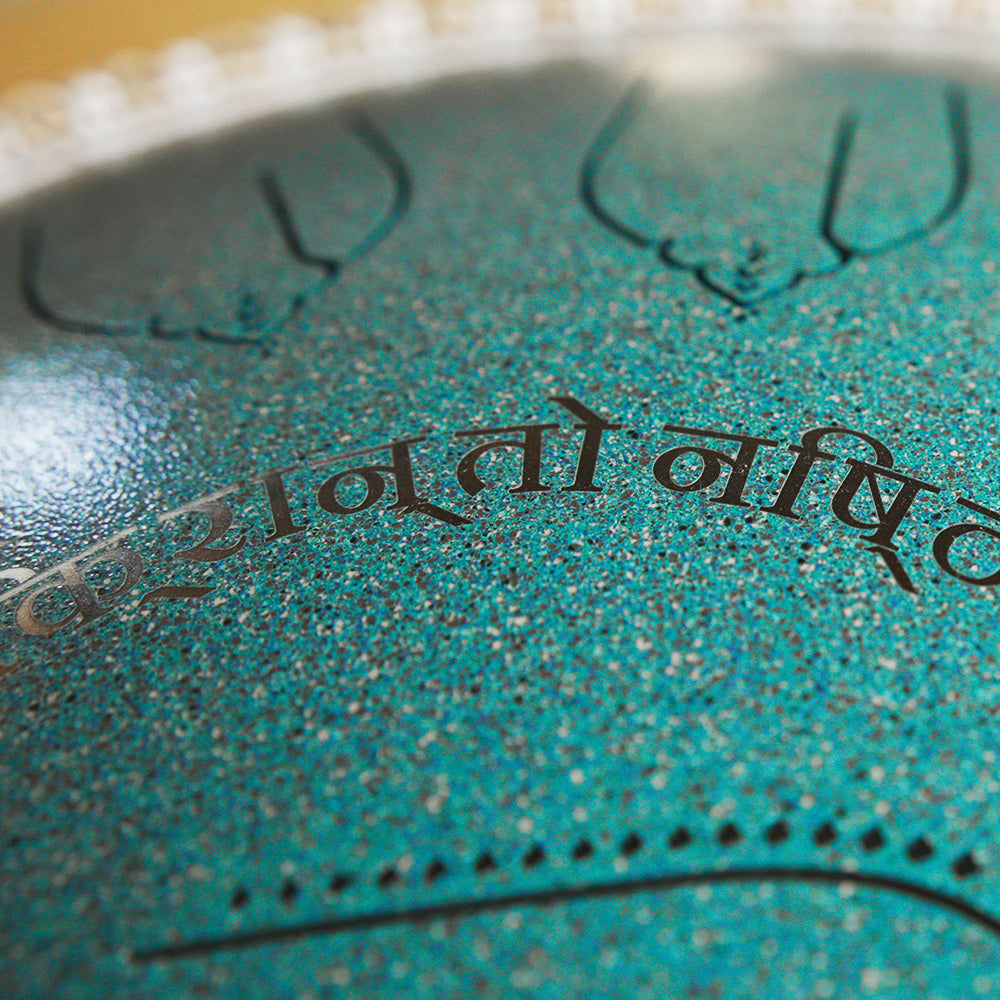 STEEL DRUM 15 NOTAS 14 PULGADAS - VERDE