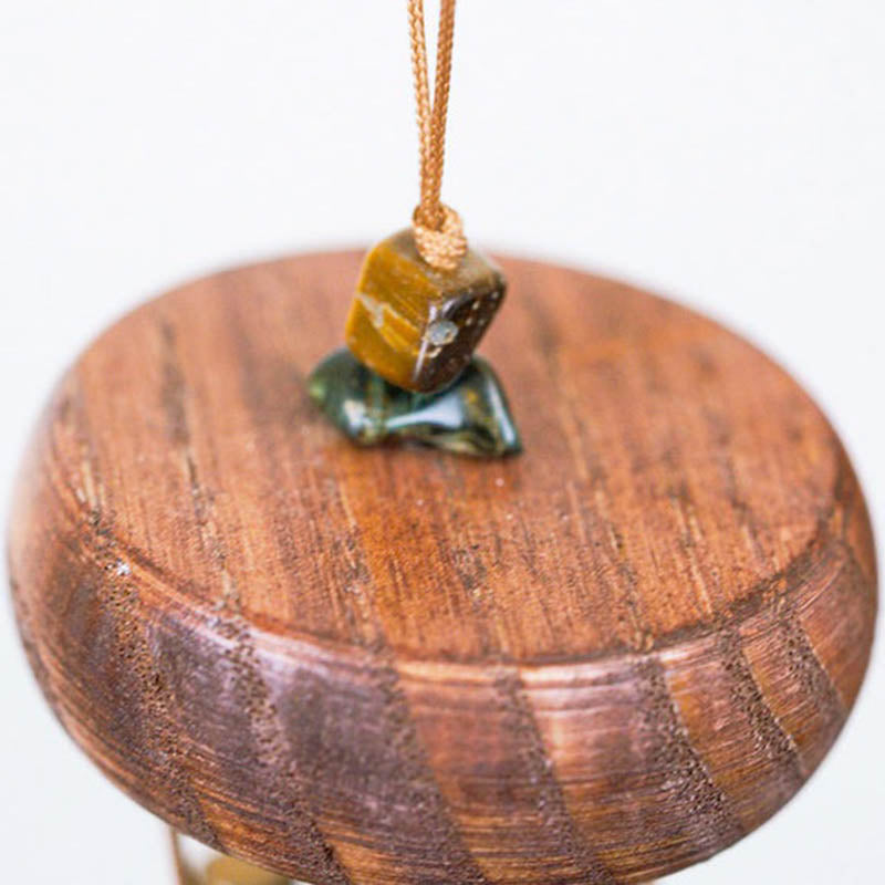 CAMPANA DE VIENTO PIEDRAS PRECIOSAS - OJO DE TIGRE(RESERVA)