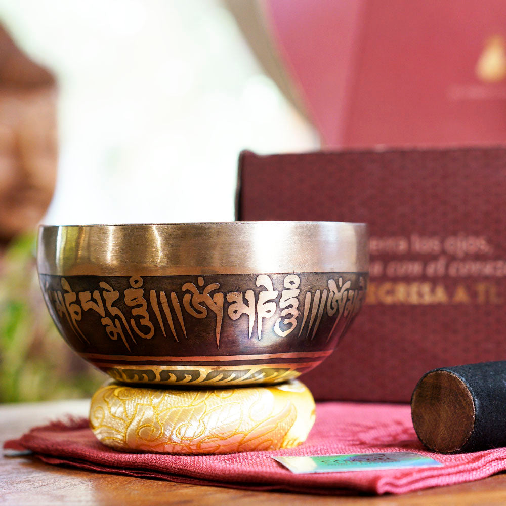 CUENCO TIBETANO GRABADO (SI - 11,5 CM)