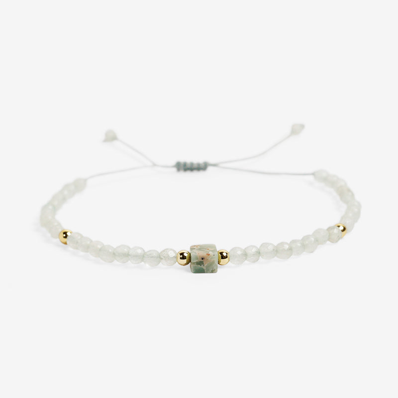 PULSERA AJUSTABLE MIYUKI AMAZONITA (3 MM)