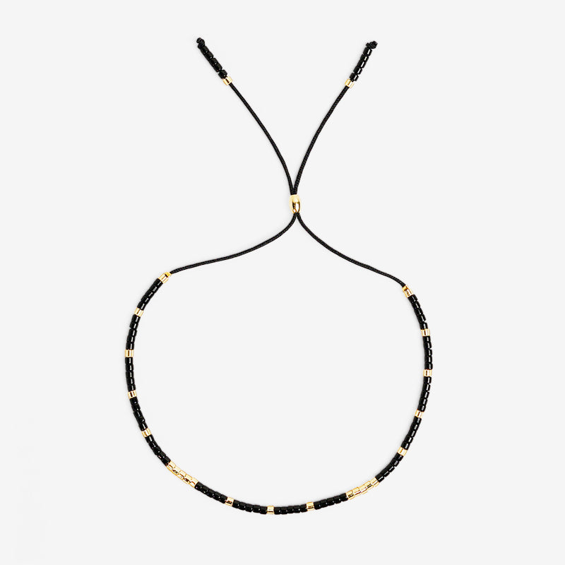 PULSERA AJUSTABLE MIYUKI CRISTAL "DRACO"