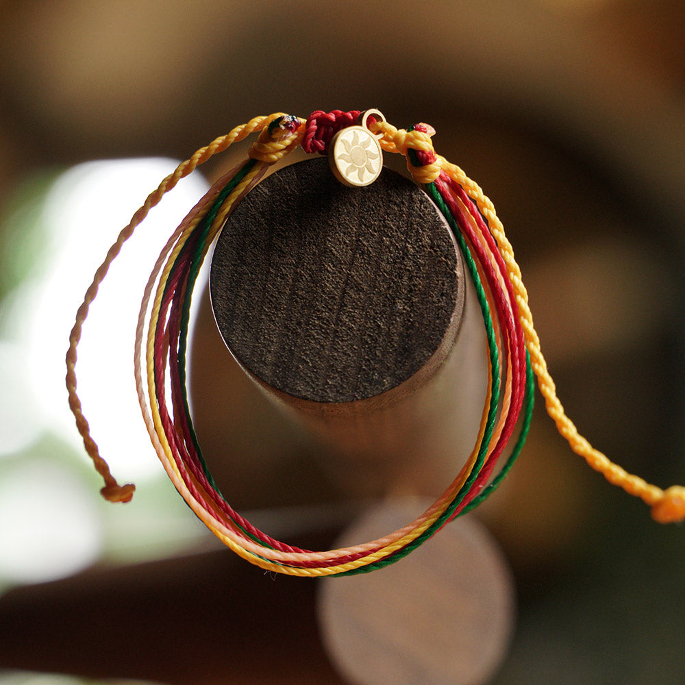 PULSERA AJUSTABLE HILO ENCERADO “CYGNUS”