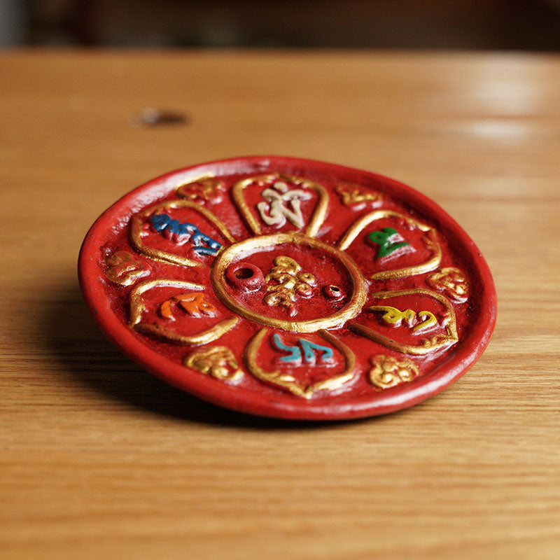 PORTA INCIENSO DE ARCILLA MANTRA