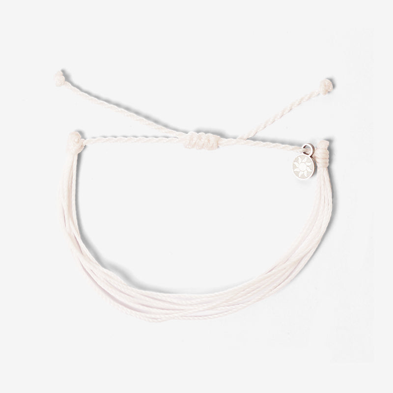 PULSERA AJUSTABLE HILO ENCERADO “COSMICA ORIGINAL BLANCO”