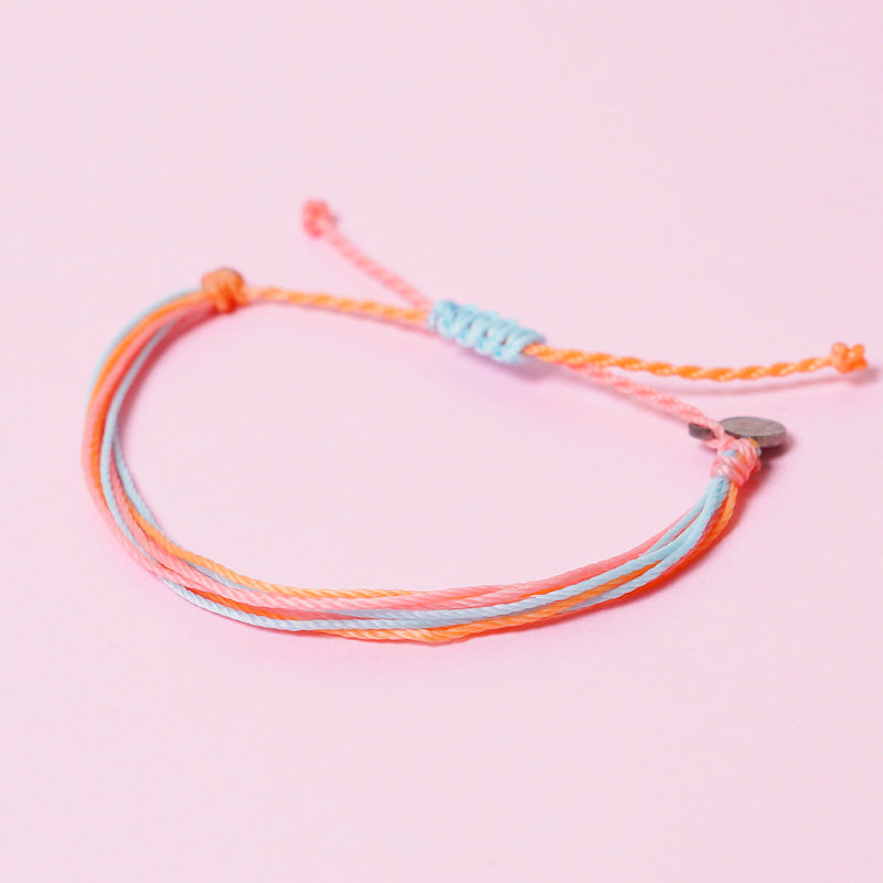 PULSERA AJUSTABLE HILO ENCERADO “LUZ CÓSMICA”