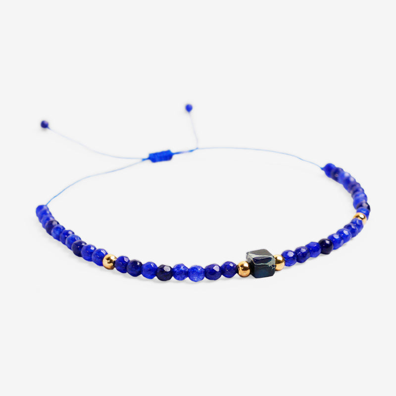 PULSERA AJUSTABLE MIYUKI LAPISLÁZULI (3 MM)