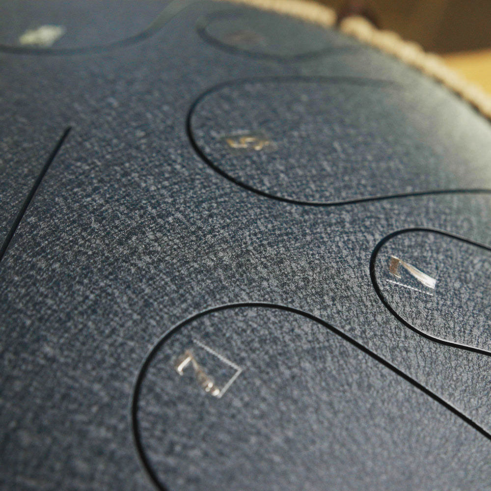 STEEL DRUM 15 NOTAS 14 PULGADAS - AZUL MARINO