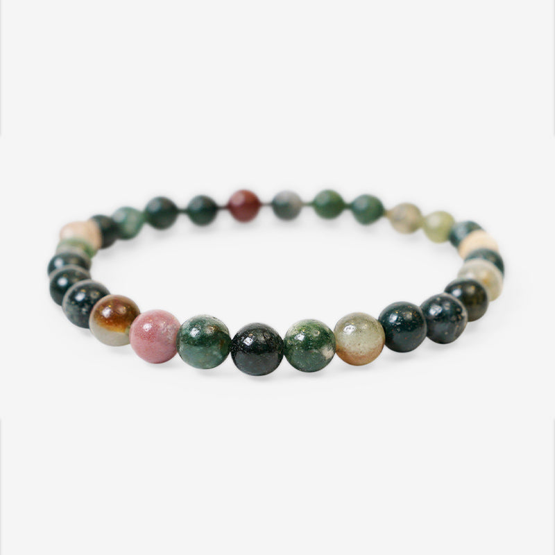 PULSERA ELÁSTICA ÁGATA INDIA (6 MM)