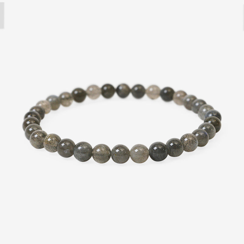 PULSERA ELÁSTICA LABRADORITA (6 MM)