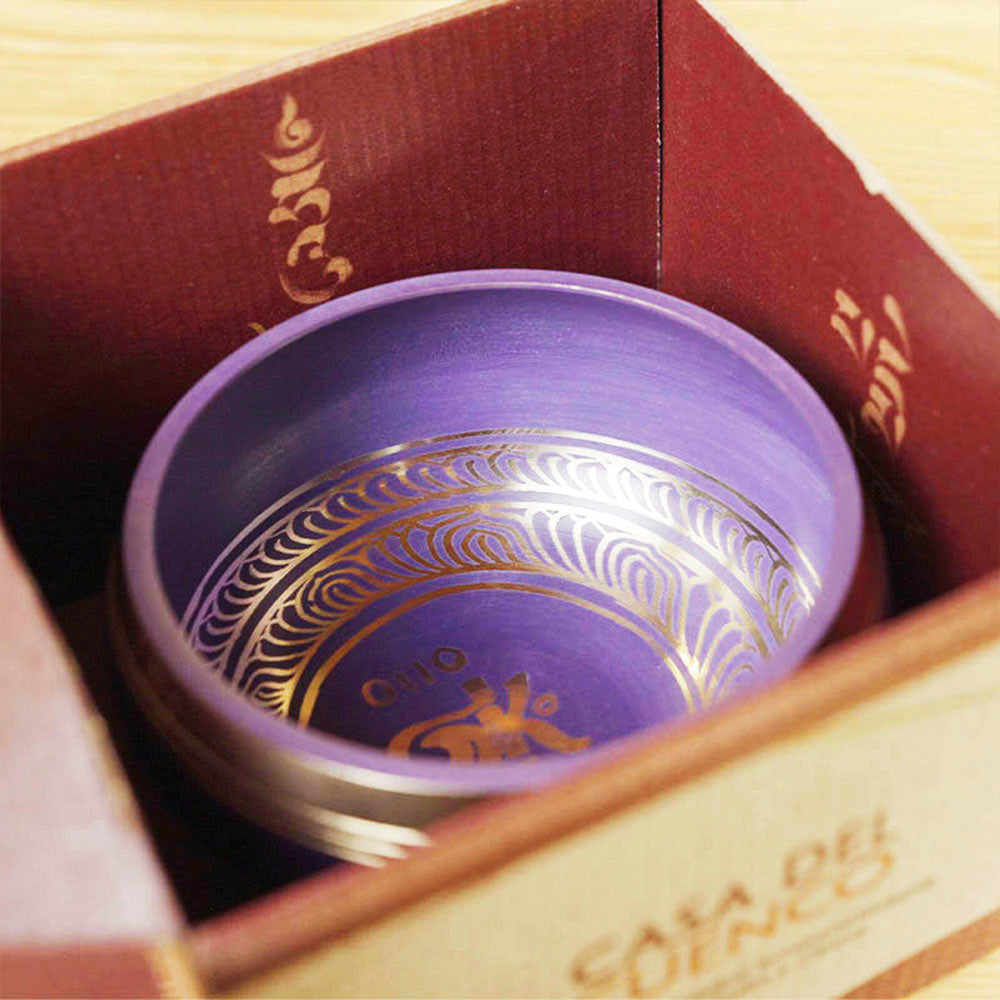 CUENCO TIBETANO MANTRA ÍNDIGO