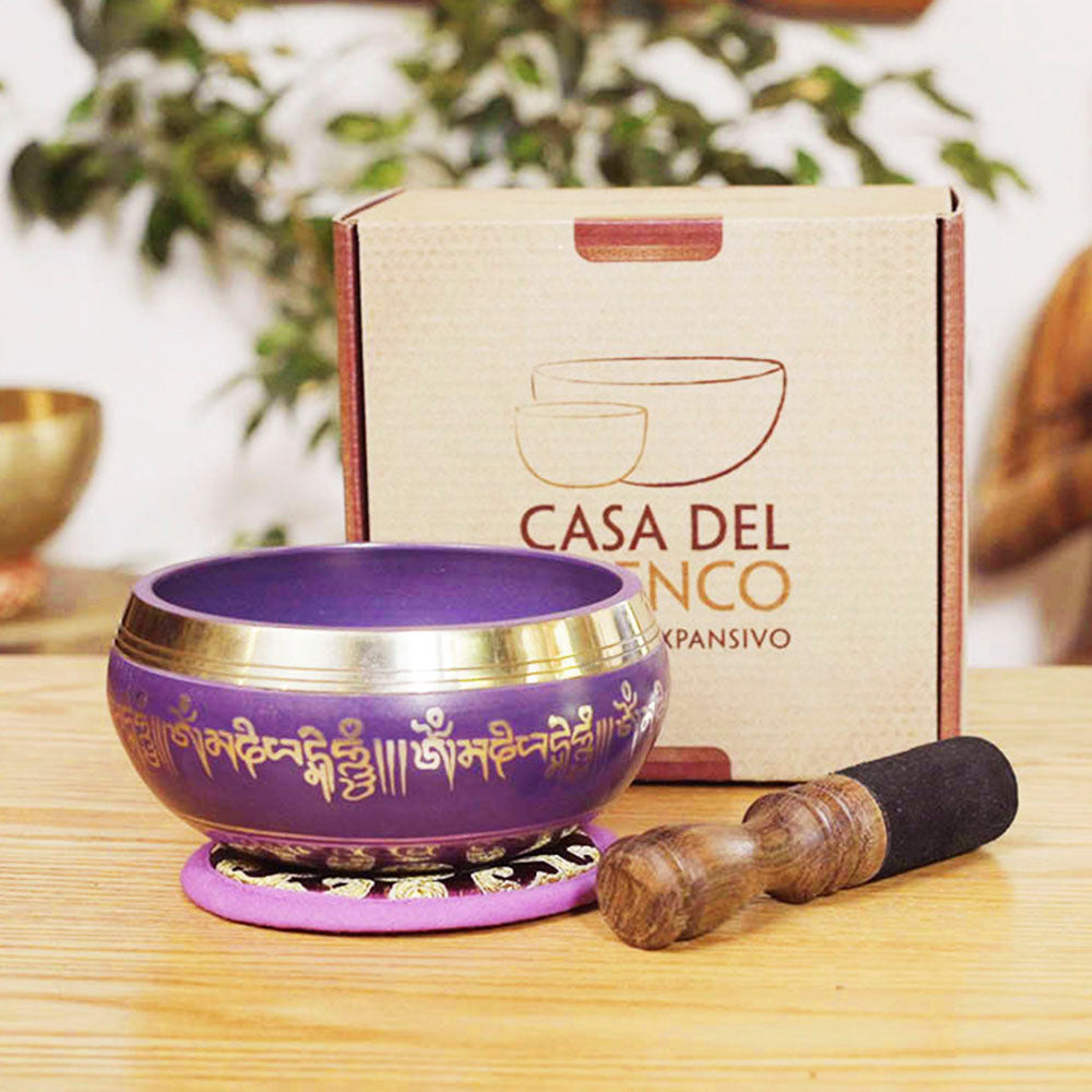 CUENCO TIBETANO MANTRA ÍNDIGO