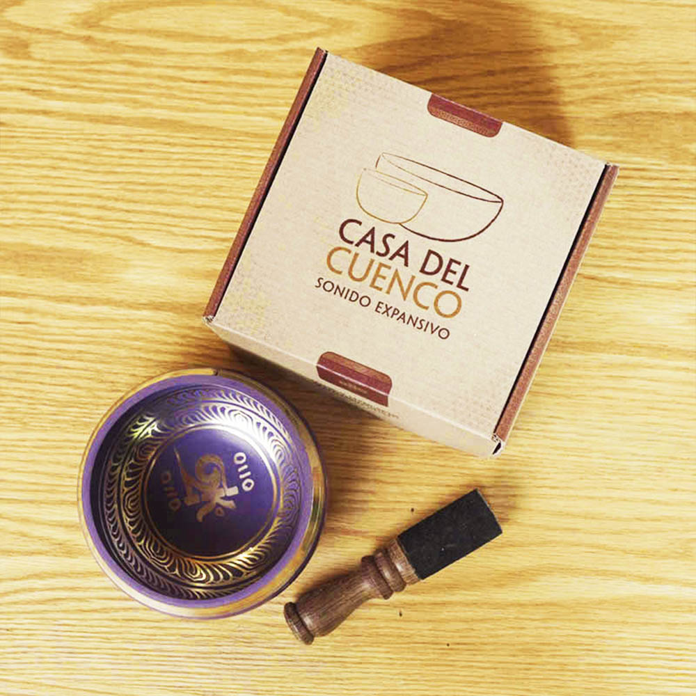 CUENCO TIBETANO MANTRA ÍNDIGO