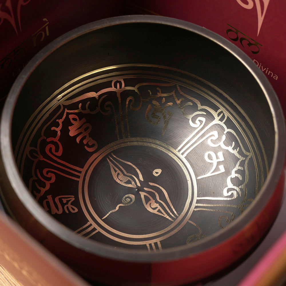 CUENCO TIBETANO MANTRA NEGRO