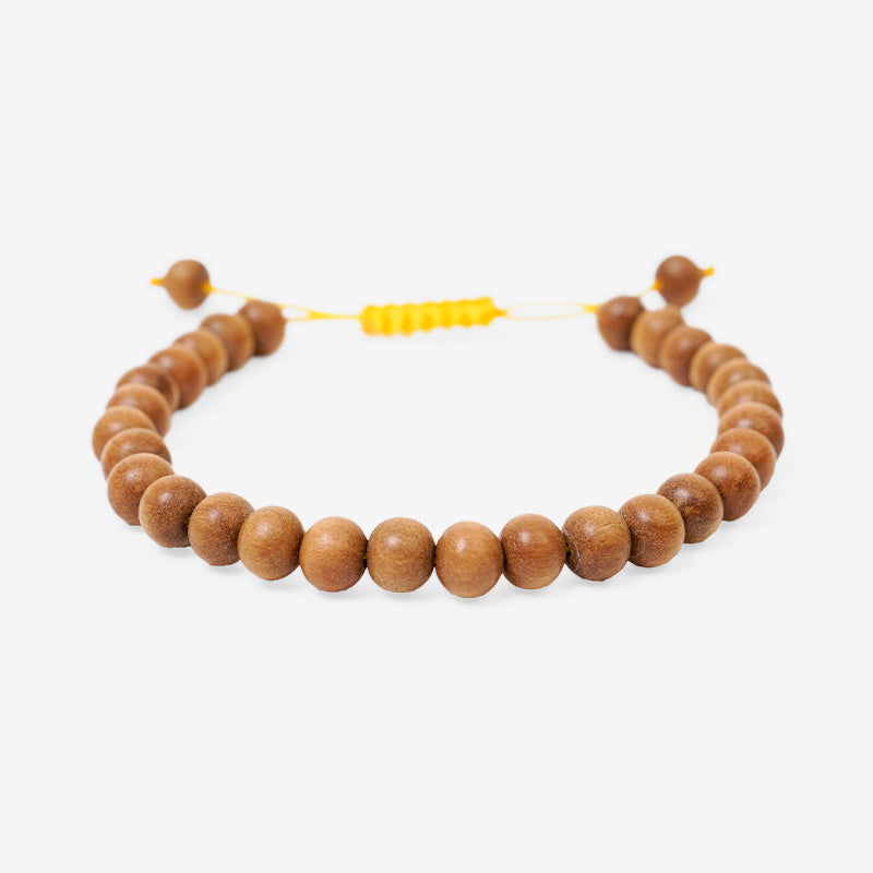 PULSERA AJUSTABLE MADERA DE SÁNDALO (6 MM)