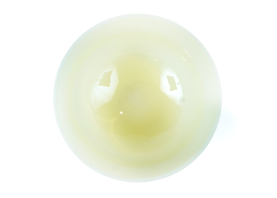 Cuenco de Cuarzo Color 10 Pulgadas (Mi - Amarillo) - Cuencos Tibetanos Cuencos Cuencos de Cuarzo Nepal Cuencos Cantores Cuarzos Sonoterapia Japamala Pulseras Banderas de Oracion Tingshas Campanas