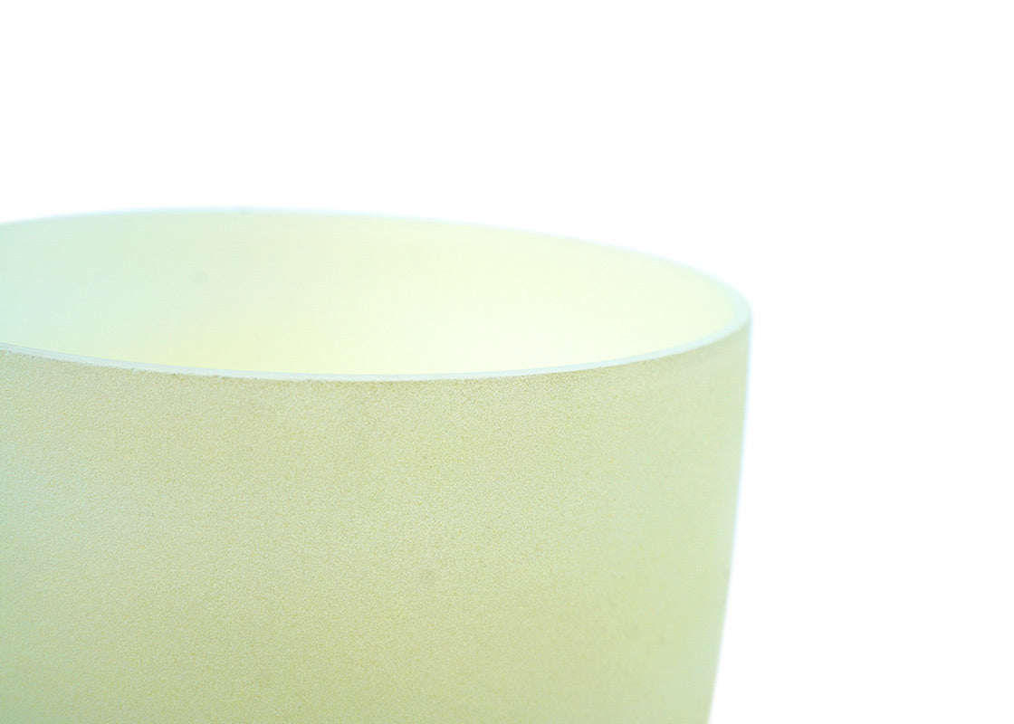 Cuenco de Cuarzo Color 10 Pulgadas (Mi - Amarillo) - Cuencos Tibetanos Cuencos Cuencos de Cuarzo Nepal Cuencos Cantores Cuarzos Sonoterapia Japamala Pulseras Banderas de Oracion Tingshas Campanas