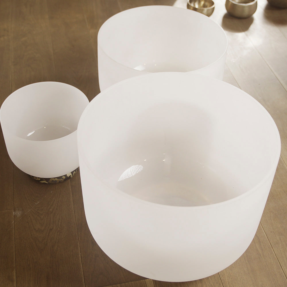 CUENCO DE CUARZO BLANCO - 16" y 18" (RESERVA)