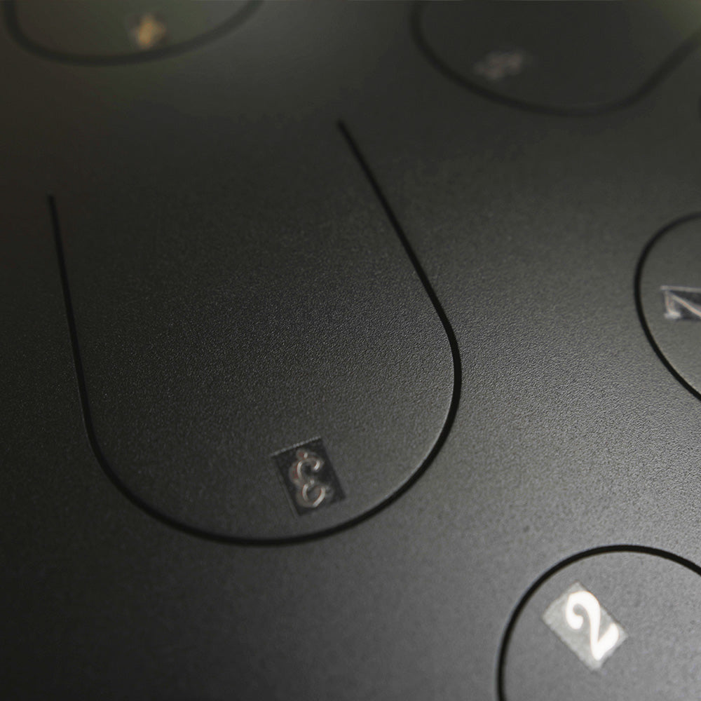 STEEL DRUM 15 NOTAS 14 PULGADAS - NEGRO