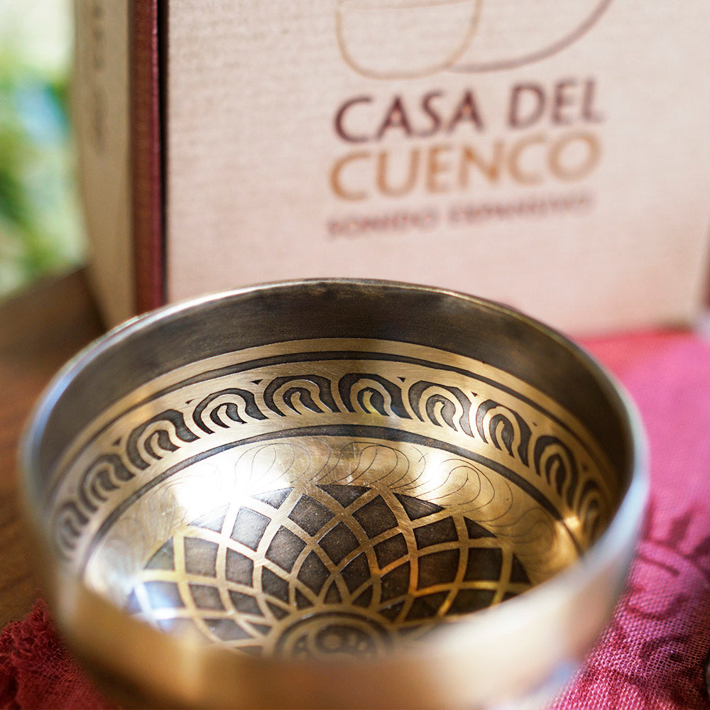 CUENCO TIBETANO GRABADO (FA - 21,5 CM)