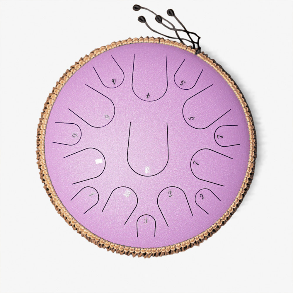 STEEL DRUM 15 NOTAS 14 PULGADAS - LAVANDA