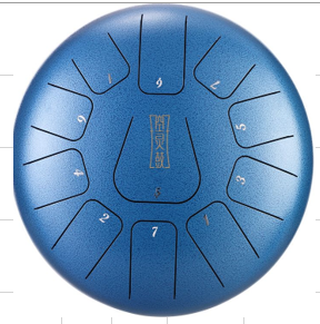 STEEL DRUM 11 NOTAS 10 PULGADAS - AZUL