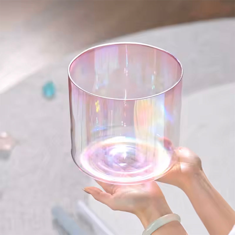 "AUREAL ALCHEMY" CUENCO DE CRISTAL DE CUARZO - 6" A 9", AFINACIÓN 432 HZ (RESERVA)