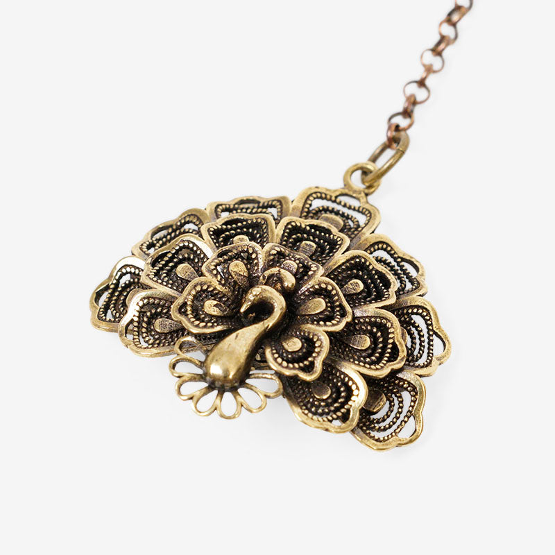 LLAVERO DE BRONCE PAVO REAL