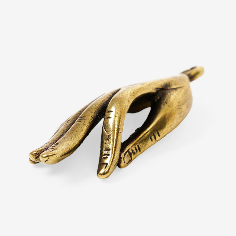 COLGANTE DE BRONCE MANO MUDRA