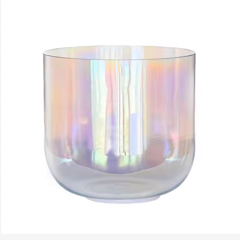 "COSMIC LIGHT ALCHEMY" CUENCO DE CRISTAL DE CUARZO - 6" A 11", AFINACIÓN 432 HZ (RESERVA)