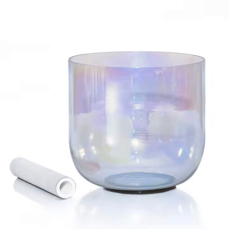 "COSMIC LIGHT ALCHEMY" CUENCO DE CRISTAL DE CUARZO - 6" A 11", AFINACIÓN 432 HZ (RESERVA)