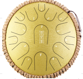 STEEL DRUM 8 NOTAS 10 PULGADAS - DORADO