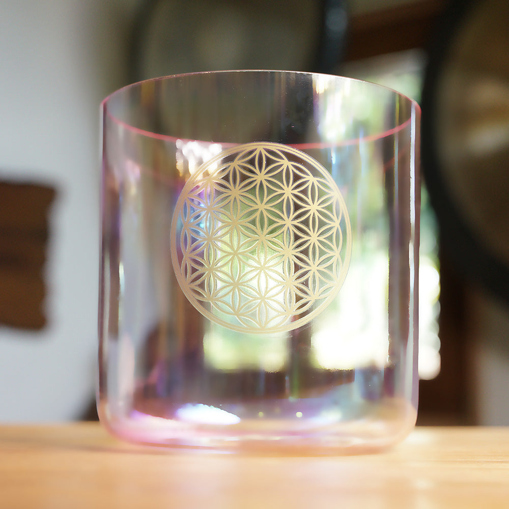 CUENCO DE CRISTAL DE CUARZO (FA - 6 PULGADAS)