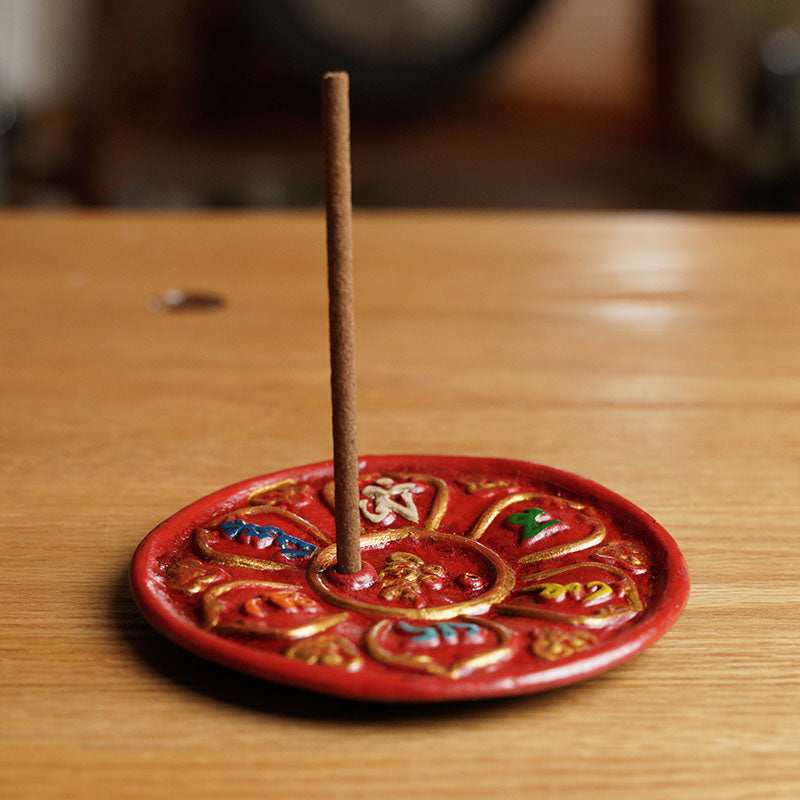 PORTA INCIENSO DE ARCILLA MANTRA