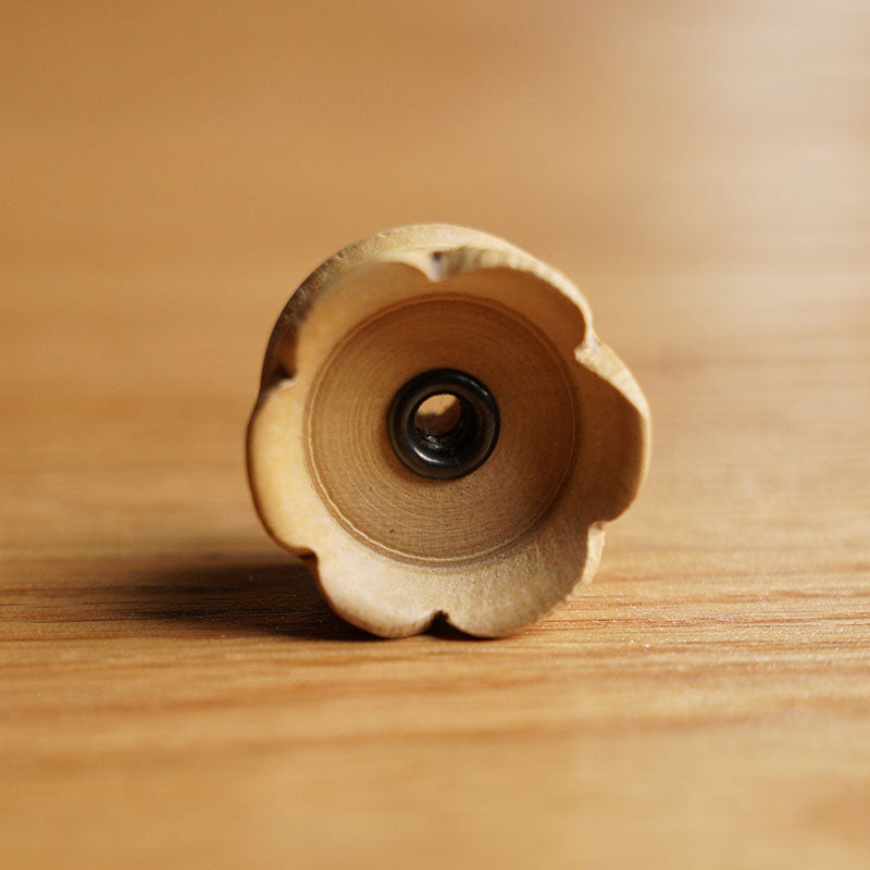PORTA INCIENSO DE MADERA FLOR DE LOTO 1 ORIFICIO