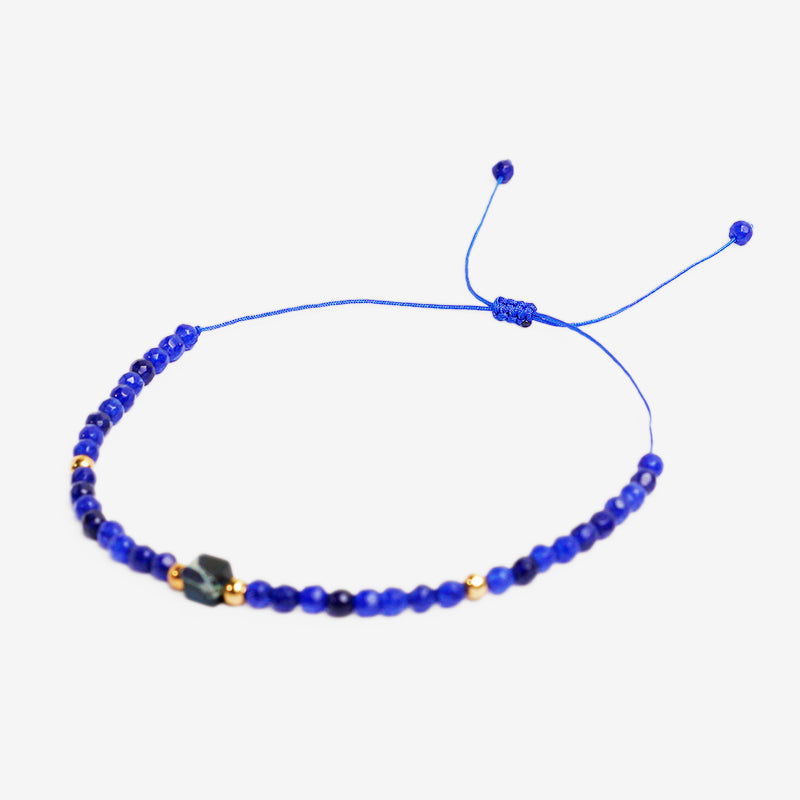 PULSERA AJUSTABLE MIYUKI LAPISLÁZULI (3 MM)