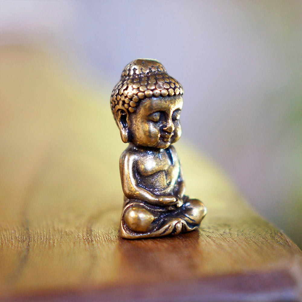 FIGURA DE BRONCE BUDA BEBÉ