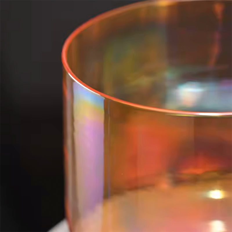 "ORANGE ALCHEMY" CUENCO DE CRISTAL DE CUARZO - 6" A 9", AFINACIÓN 432 HZ (RESERVA)