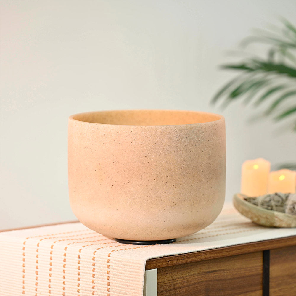CUARZO BLANCO CON CITRINO - 8" A 11",  432 HZ TONO PERFECTO (RESERVA)
