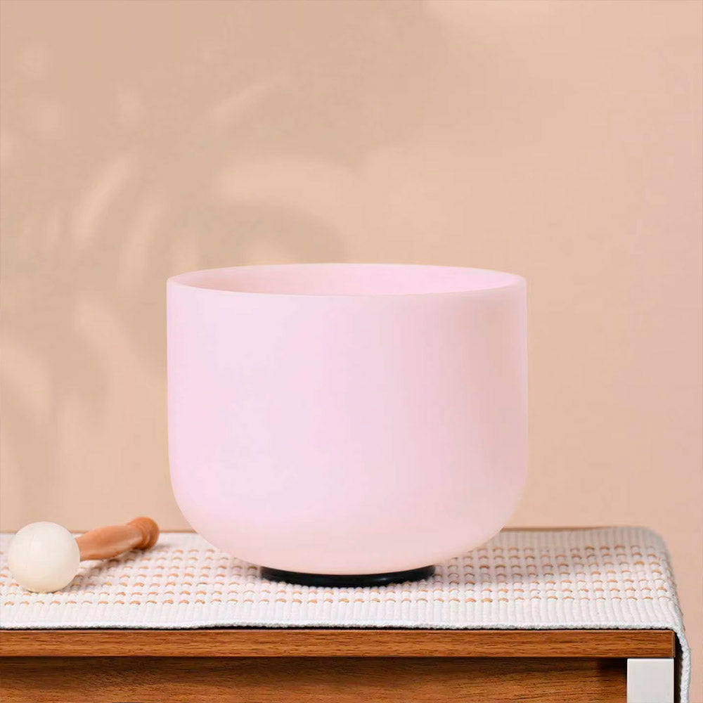 CUARZO BLANCO CON CUARZO ROSA - 8" A 11", 432 HZ TONO PERFECTO (RESERVA)