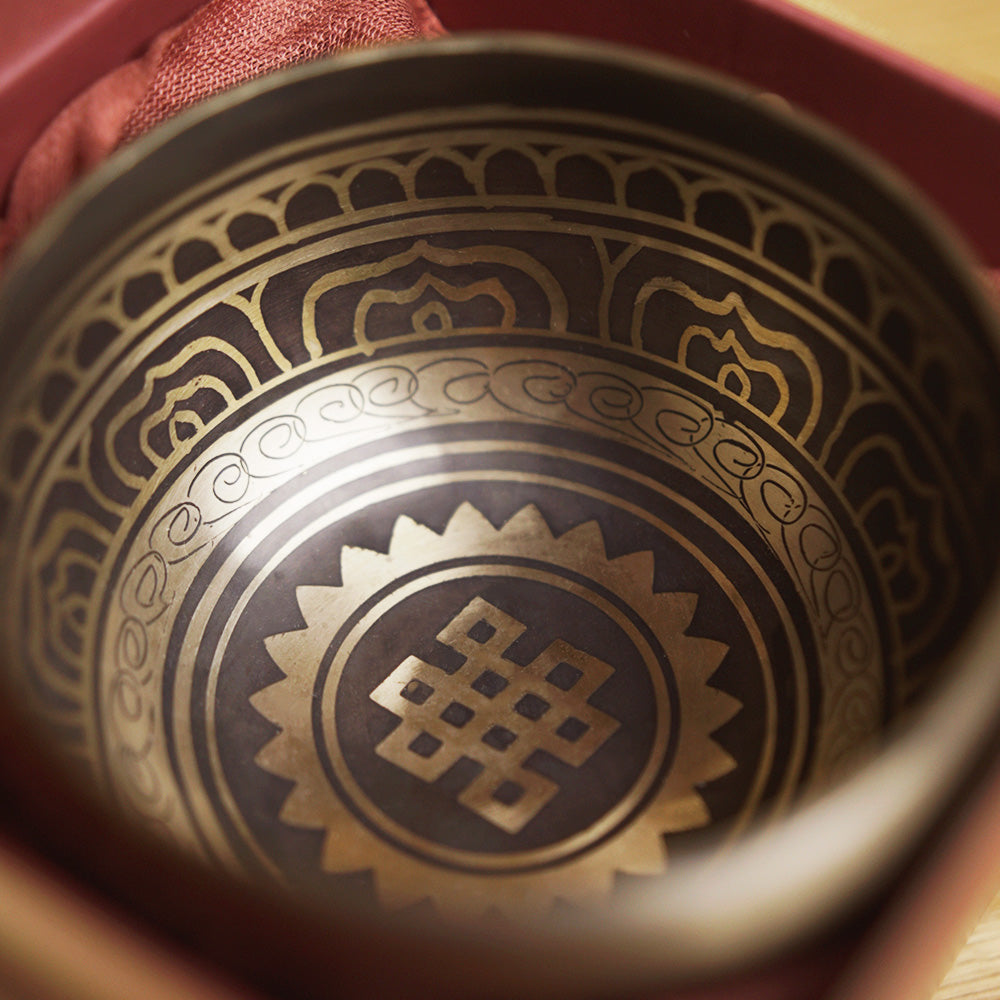 CUENCO TIBETANO GRABADO (DO# - 25,5 CM)