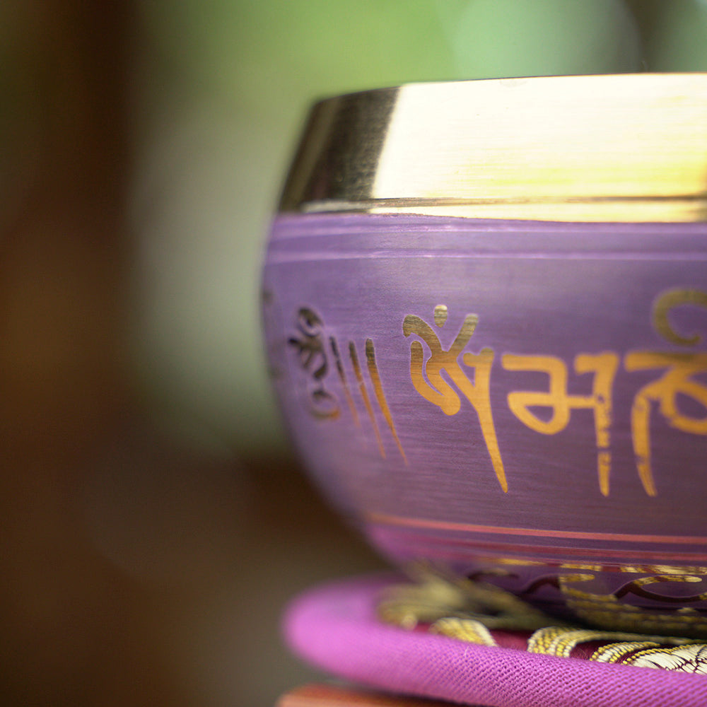 CUENCO TIBETANO MANTRA ÍNDIGO