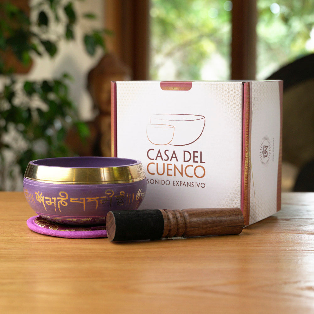 CUENCO TIBETANO MANTRA ÍNDIGO