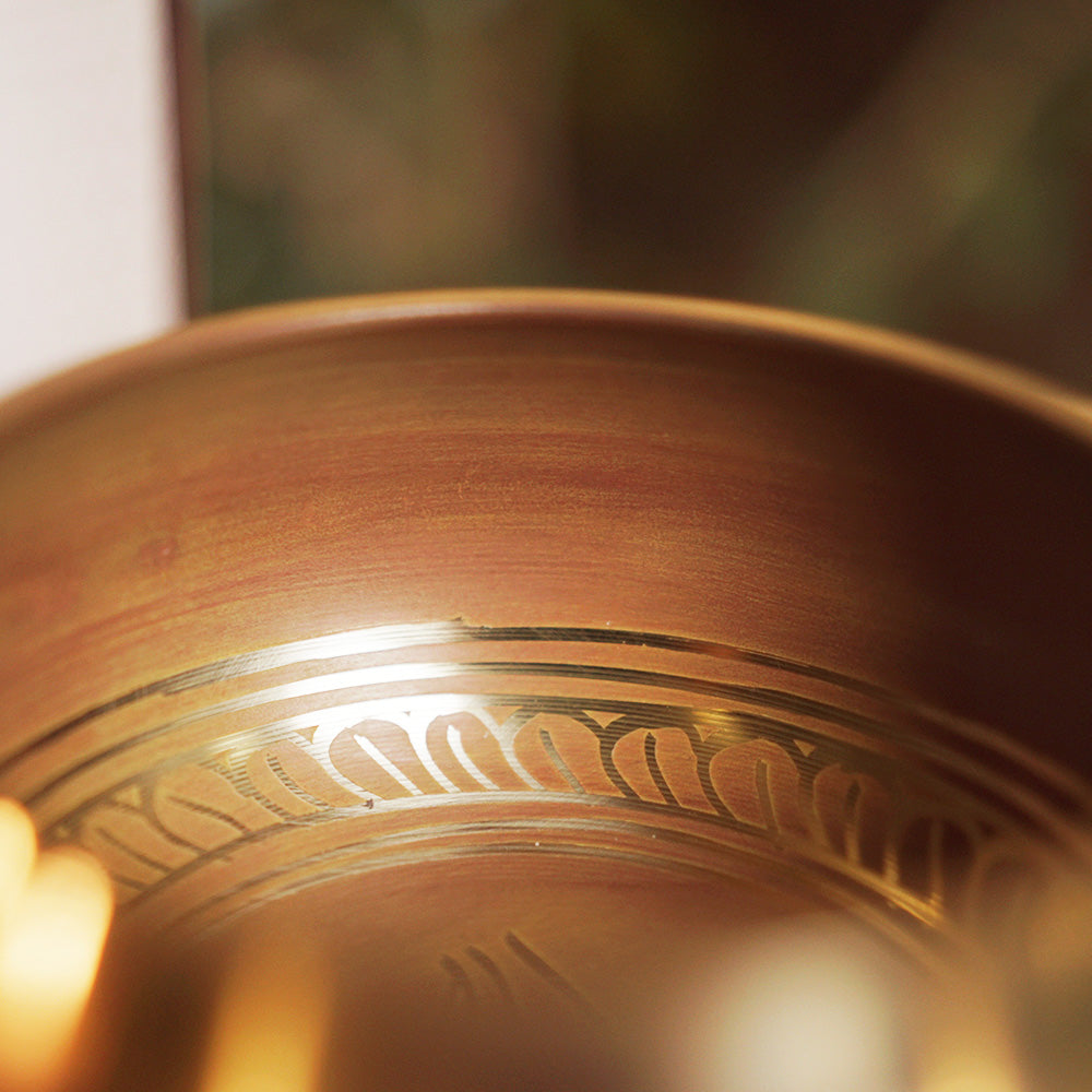 CUENCO TIBETANO MANTRA - FUEGO SOLAR 🧡