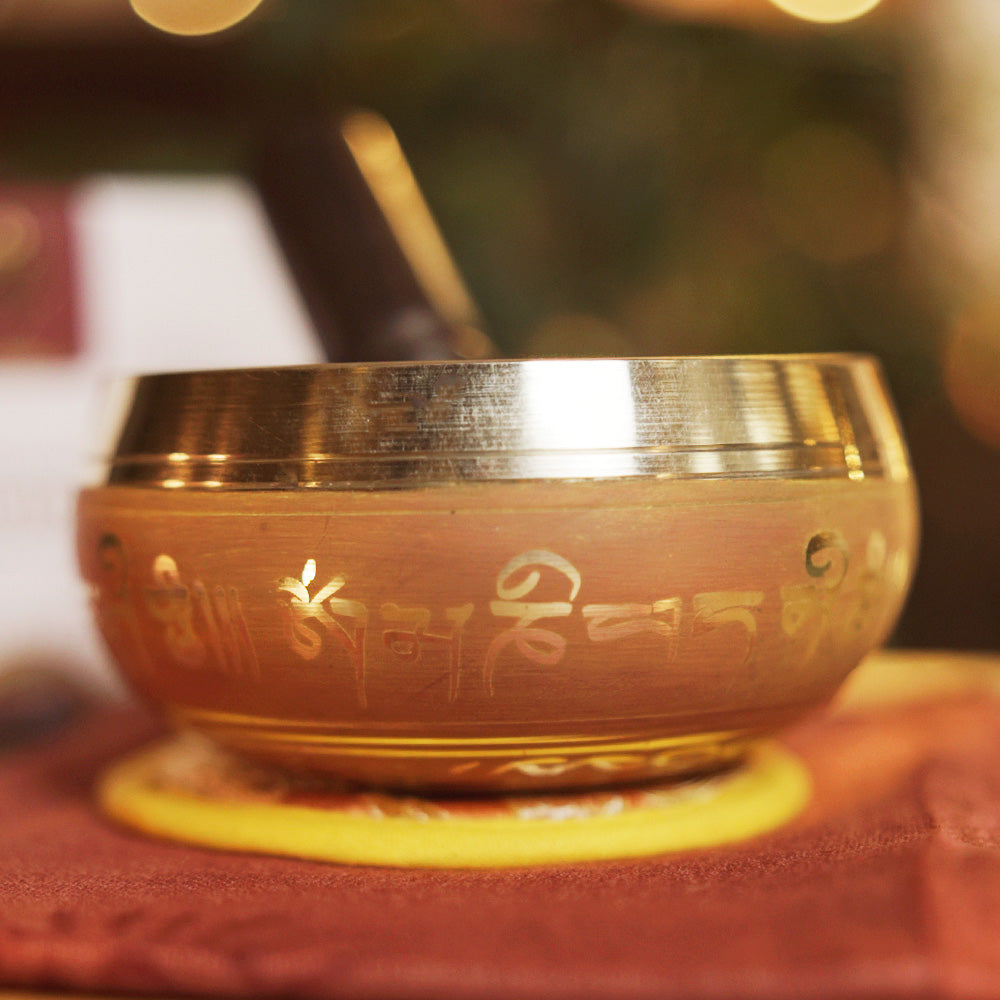 CUENCO TIBETANO MANTRA - FUEGO SOLAR 🧡